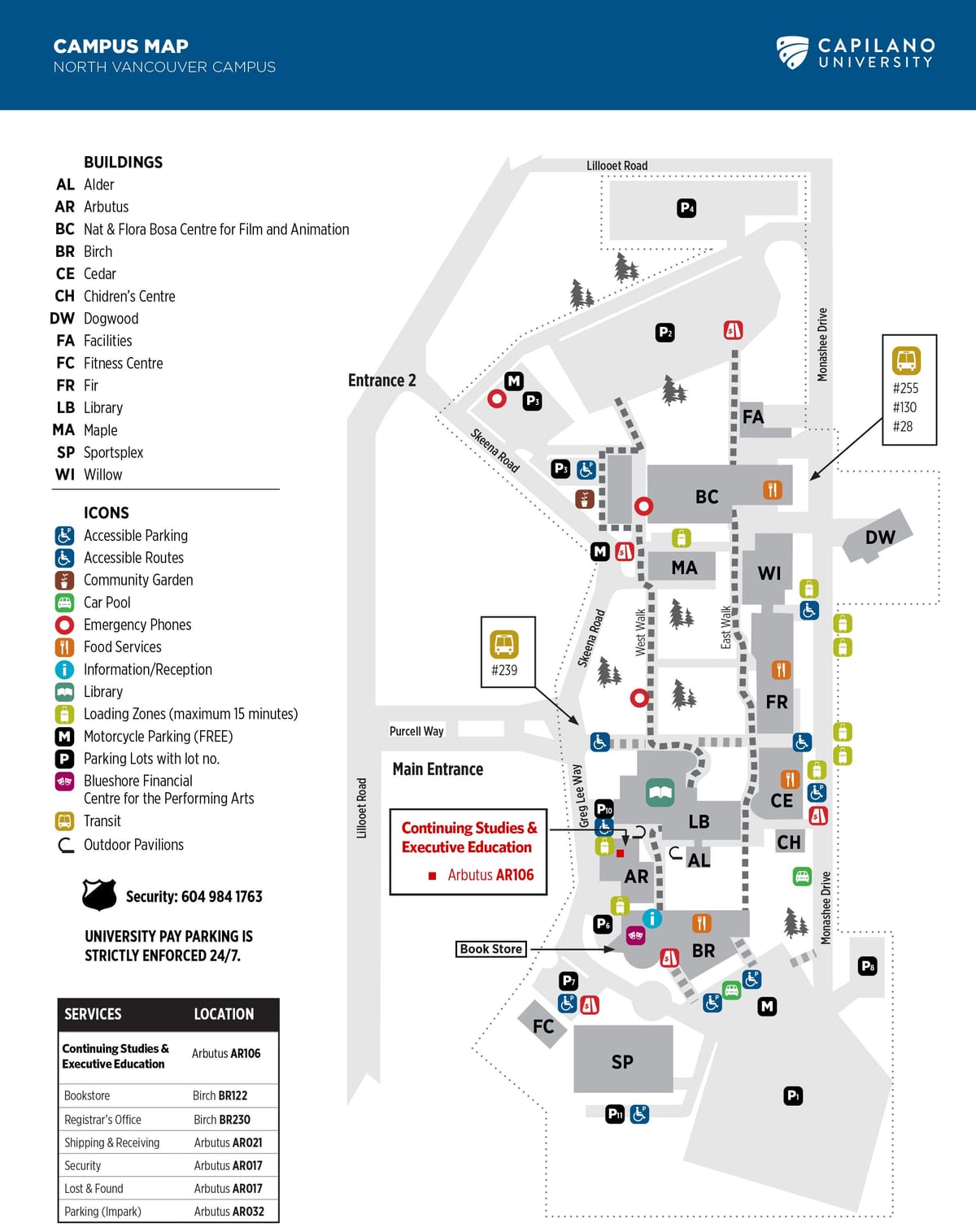 地図のキャピラノ大学
