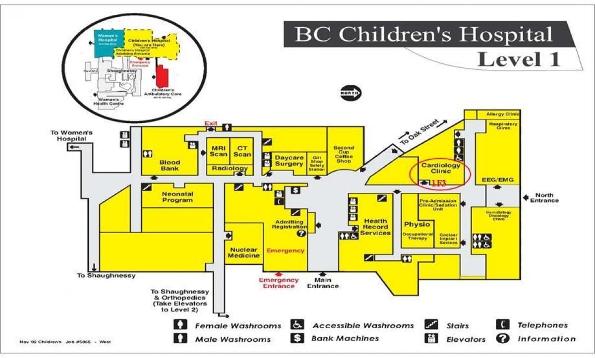 地図bcこども病院