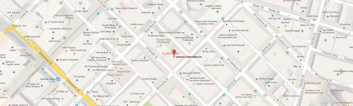 地図gastown vancouver bc