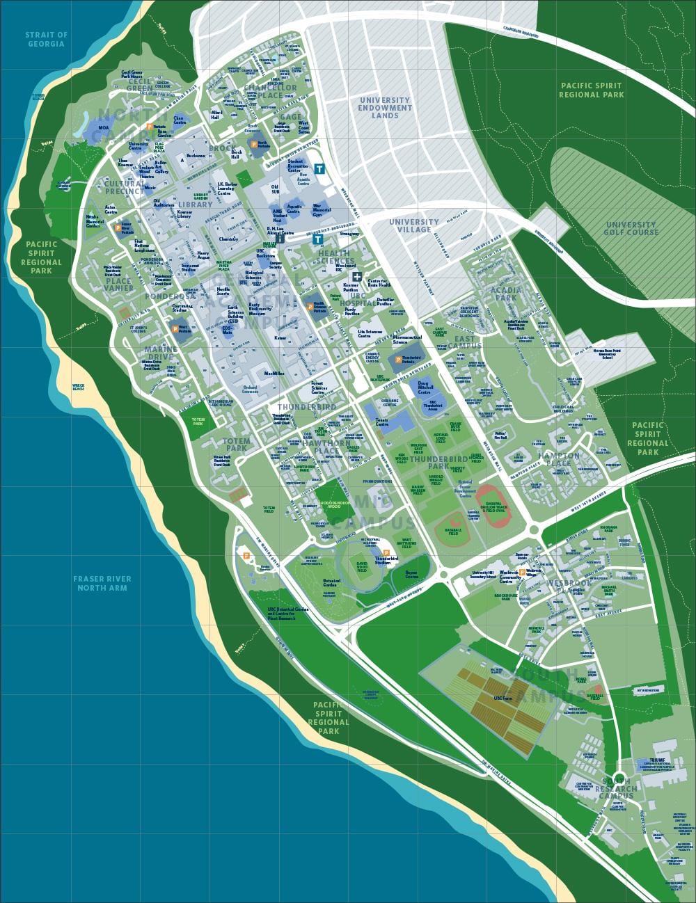 地図ubcバンクーバー