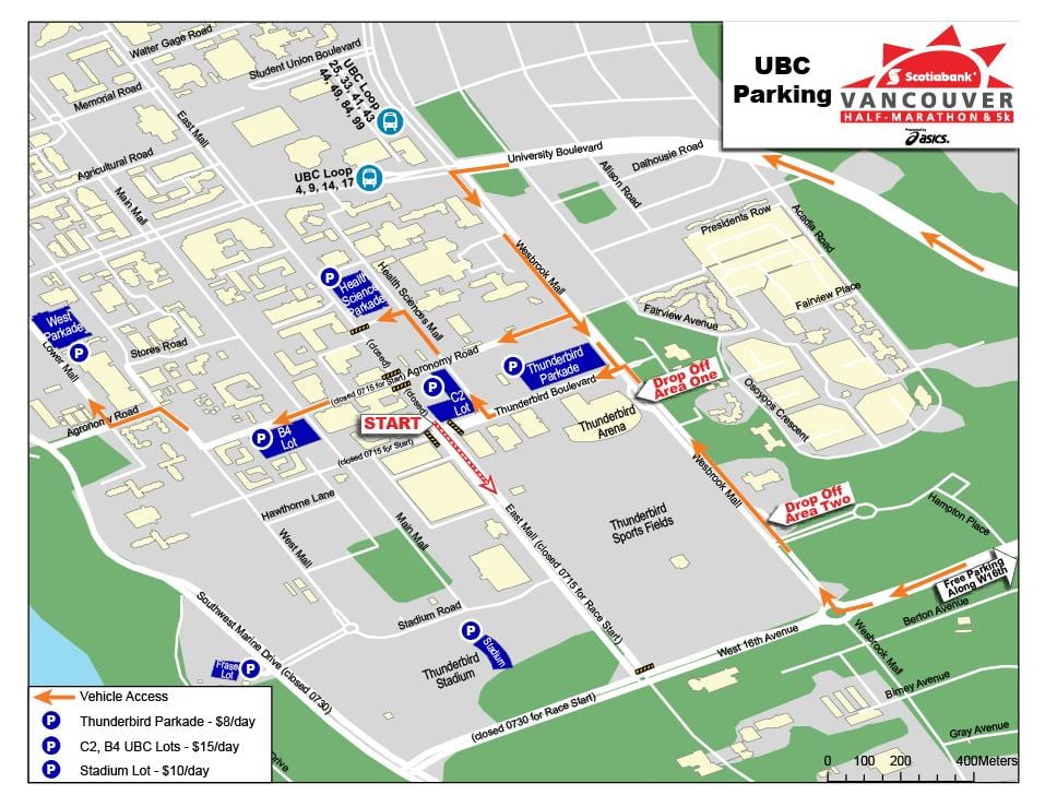 地図ubc駐車場