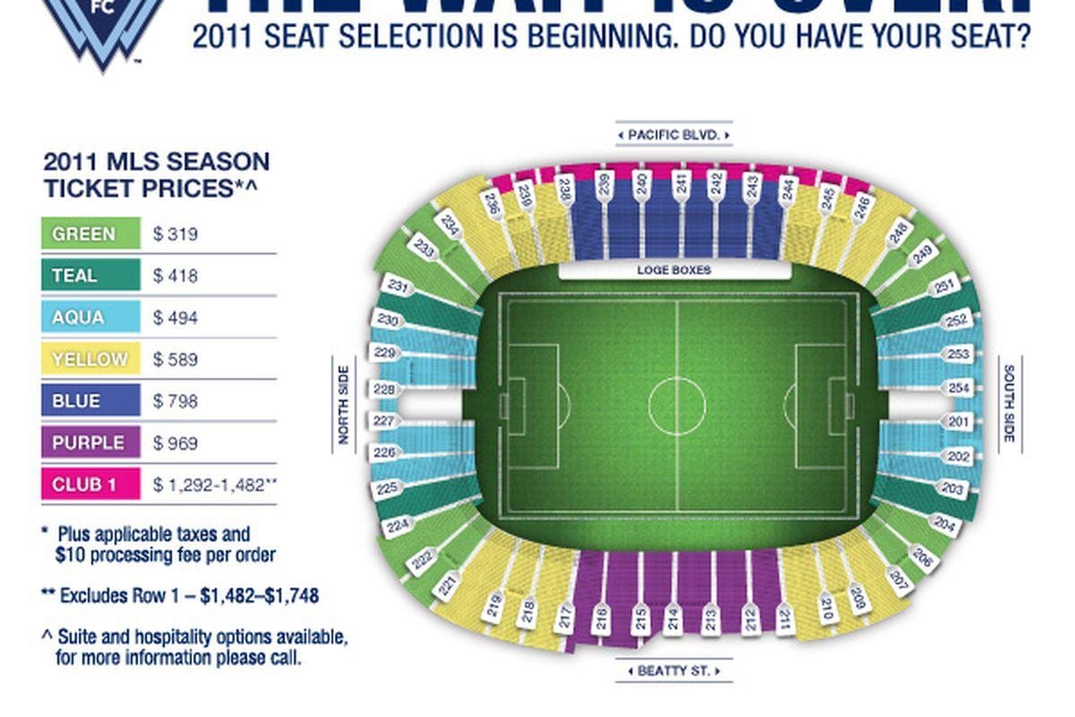bc place whitecaps席図