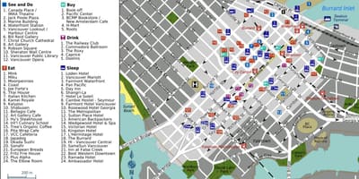 "と電話がかかバンクーバーの地図