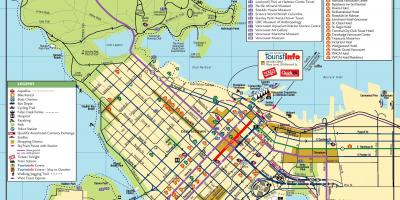 バンクーバーの地図 地図のバンクーバー ブリティッシュコロンビア州 カナダ