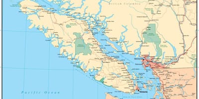 地図のベクトルバンクーバー