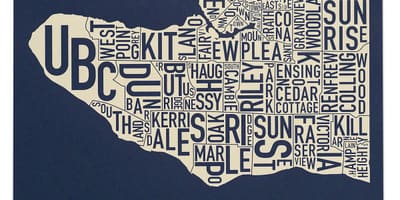 バンクーバーの地図を印刷