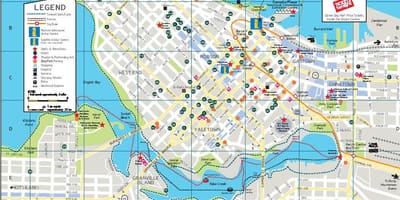 バンクーバーの地図