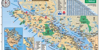 地図のバンクーバーアイランドrvパ