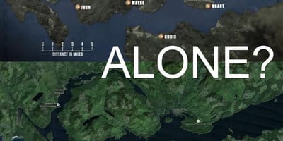地図のバンクーバー島のみ