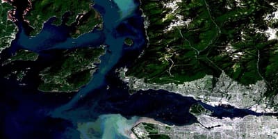 地図のバンクーバー衛星