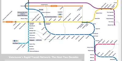 地図のバンクーバー lrt 