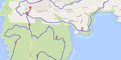 ライトハウスパークバンクーバーの地図