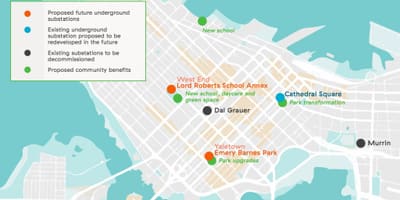 地図"と電話がかかvancouver bc