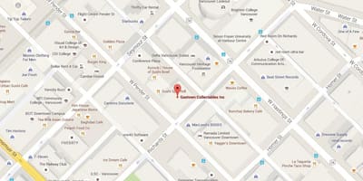 地図gastown vancouver bc