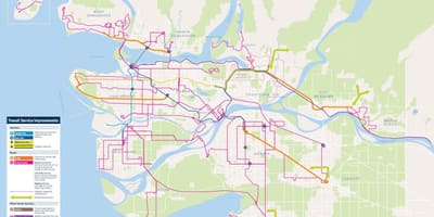 Translink地図バンクーバーべての部屋と料金を表示