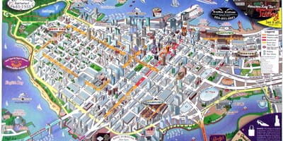 地図vancouver bcカナダ