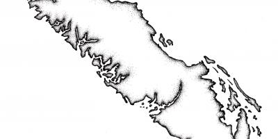 地図のバンクーバーアイランド概要